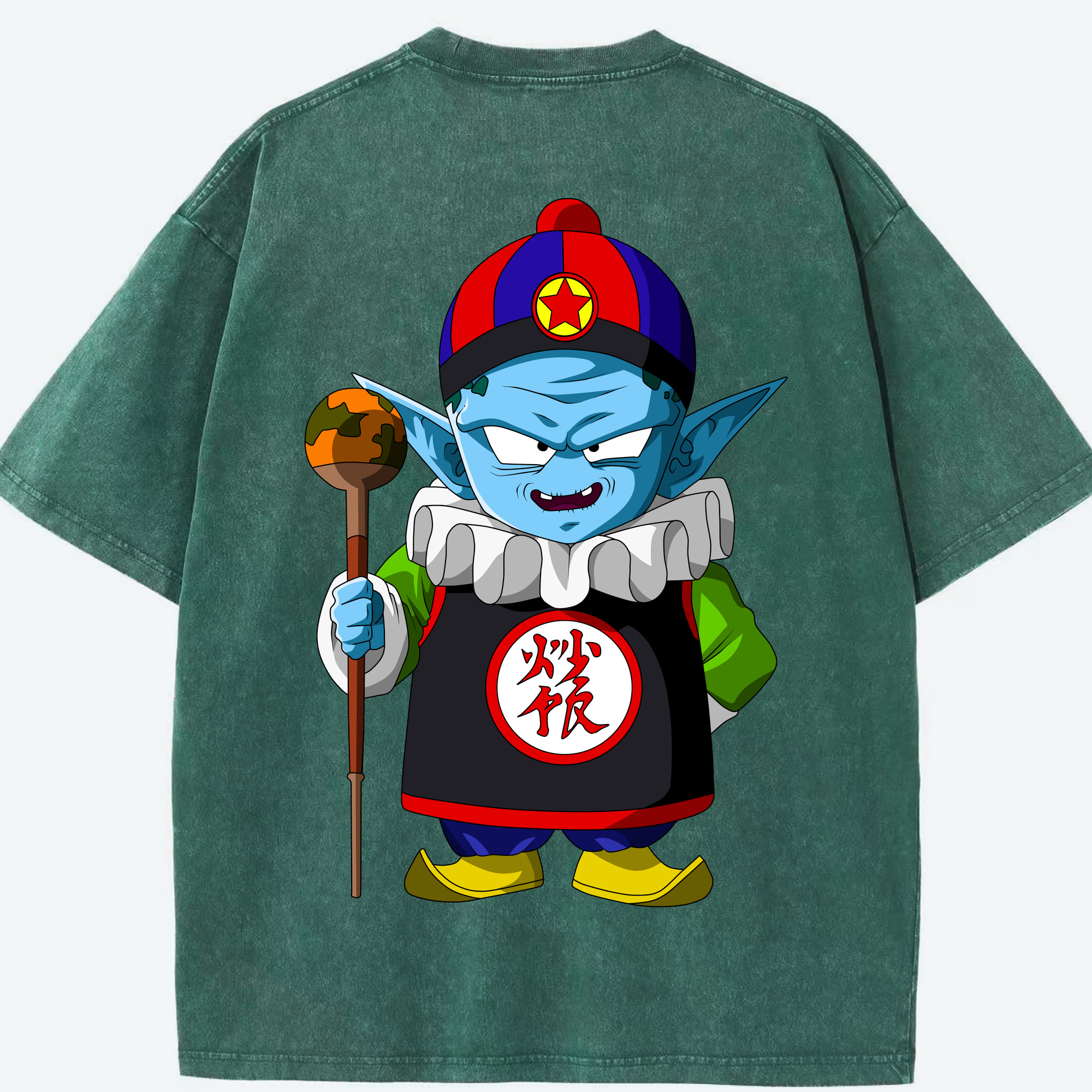 （画像用） ドラゴンボール DRAGON BALL 綿100% ヴィンテージ風 半袖Tシャツ（背面プリント）